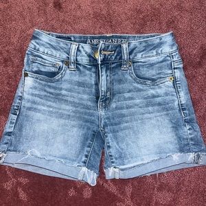 American Eagle Outfitters super stretch jean shorts
